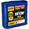 Core Tarps Heavy Duty Tarp, 30 ft x 0.5 mm H x 20 ft W, 20 Mil, Blue, Polyethylene CT-705-20X30 - alternate 1